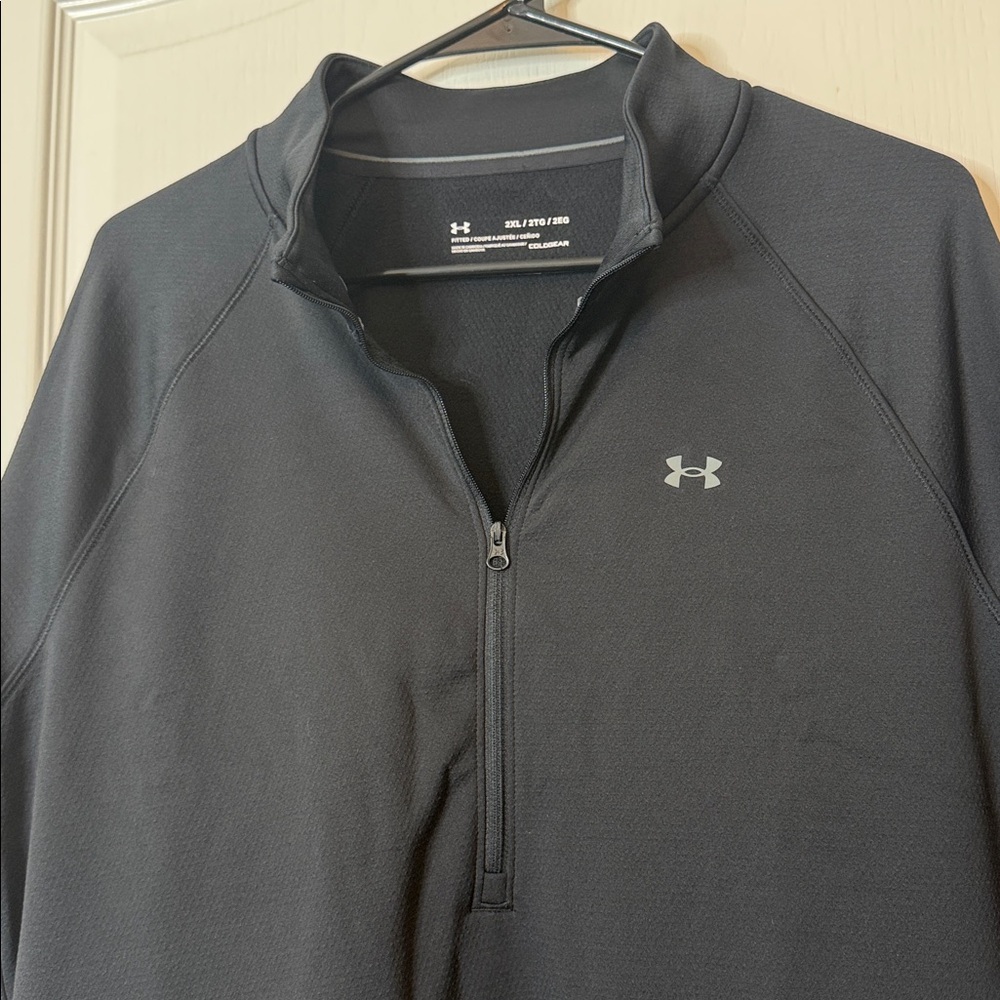 Under Armour Coldgear Base 4.0 Half Zip Jacket Top Black Size 2XL XXL - Picture 3 of 15